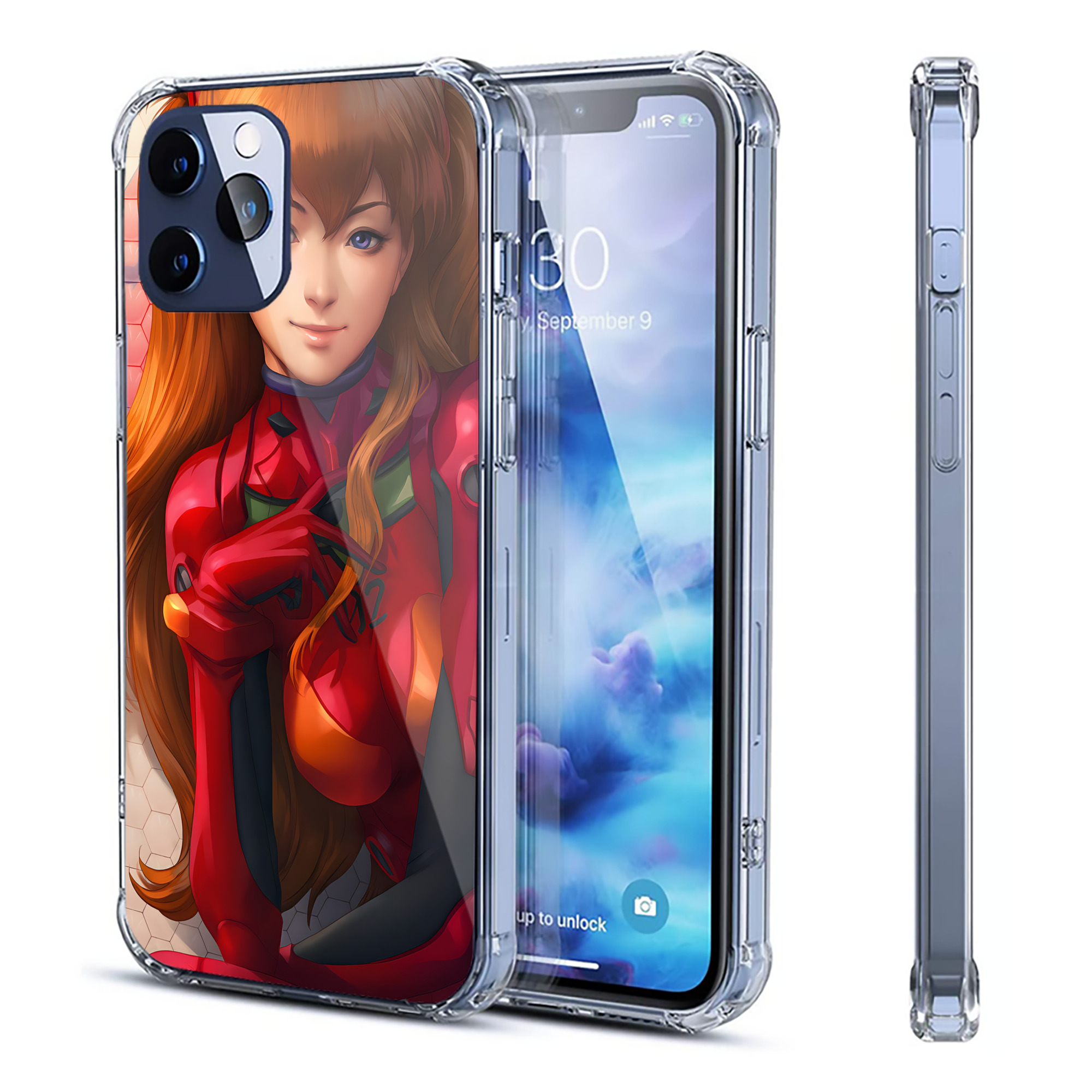 （画像用） EVA 新世紀エヴァンゲリオン 【iPhone 12シリーズ対応】透明スマホケース（クリアソフトケース）